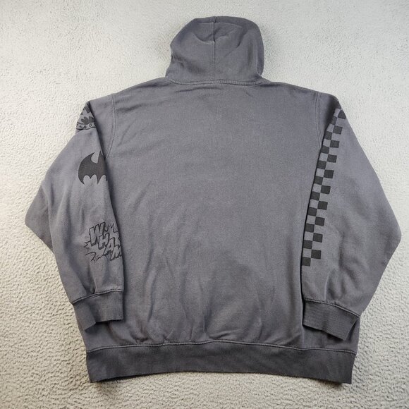 Batman Hoodie Men's 2XL XXL Gray Gotham Guardian Hooded Sweatshirt DC Comics - Picture 9 of 10